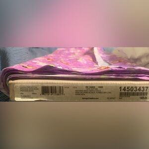 Purple Sophia Princess Fabric with Floral Design 100%Cotton Brand New with tags.